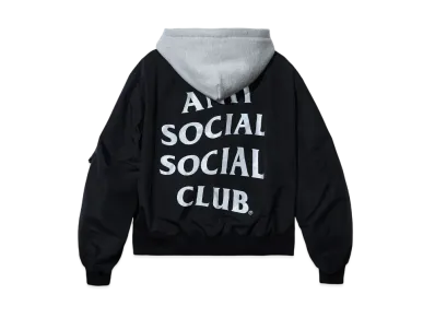 ANTI SOCIAL SOCIAL CLUB Major #1 Tear Into Silence Still the Same 3M Made in LA Bomber Jacket "Black"