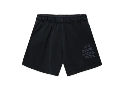 ANTI SOCIAL SOCIAL CLUB Major #1 Tear Into Silence Collegiate Vintage Short "Faded Black"