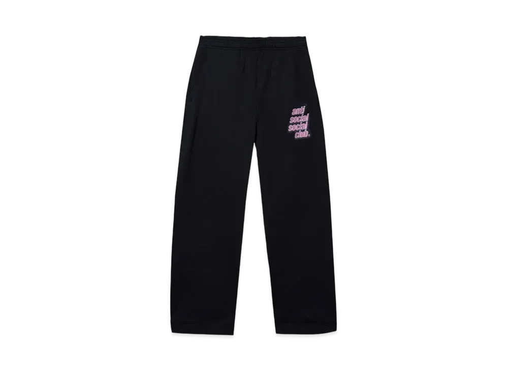 ANTI SOCIAL SOCIAL CLUB Major #1 Tear Into Silence Jumbo Patch Made in LA Heavyweight Sweatpants "Black"