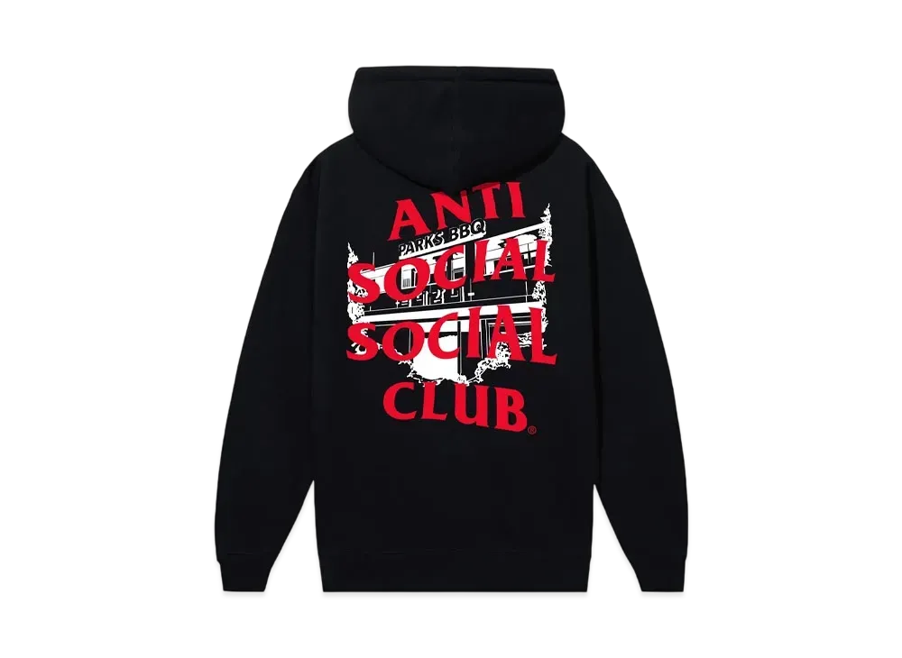 ANTI SOCIAL SOCIAL CLUB Major #1 Tear Into Silence Parks BBQ 1 Hoodie "Black"
