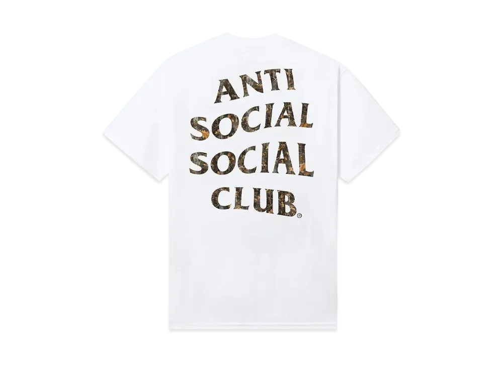 ANTI SOCIAL SOCIAL CLUB Major #1 Tear Into Silence Real Tree Mind Games Tee "White"