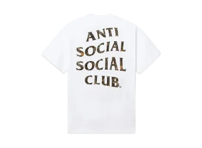 ANTI SOCIAL SOCIAL CLUB Major #1 Tear Into Silence Real Tree Mind Games Tee "White"