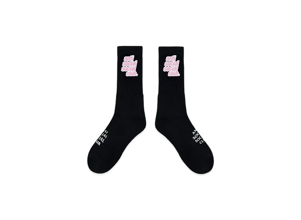 ANTI SOCIAL SOCIAL CLUB Major #1 Tear Into Silence Socks "Black"