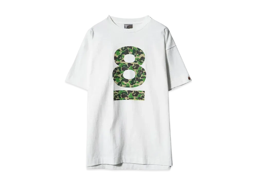 BAPE 2001 8th ANNIVERSARY T-SHIRT "WHITE"