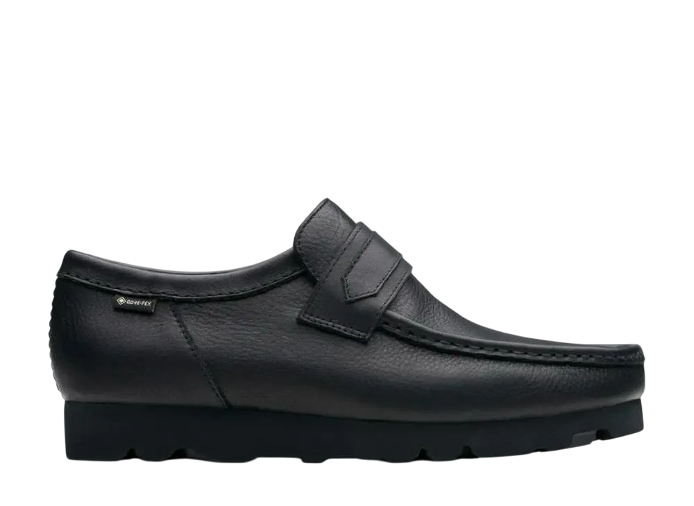 クラークス ワラローファー ゴアテックス "ブラック"