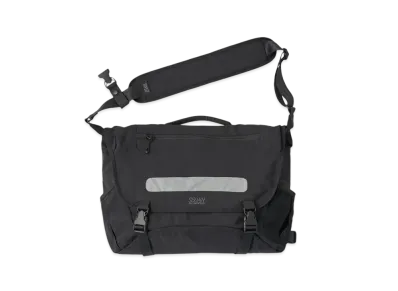 SEDAN ALL-PURPOSE Overdyed Nylon Messenger Bag "Black"
