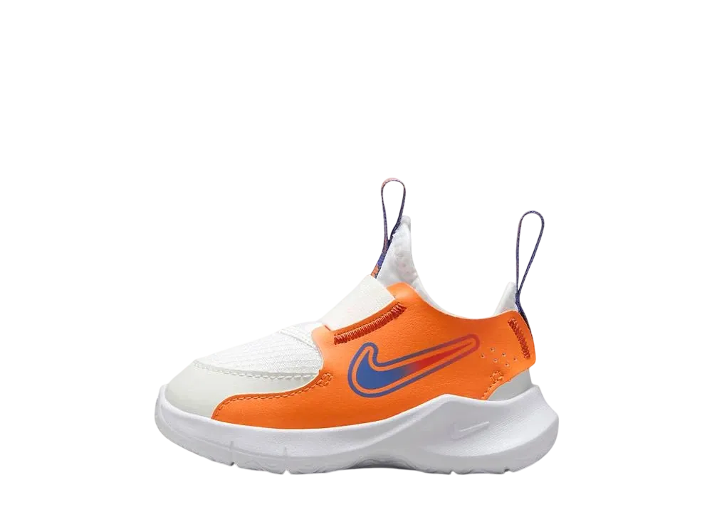 ナイキ TD フレックスランナー3 "ホワイト/トータルオレンジ/チームオレンジ/アストロノミーブルー" (キッズ)