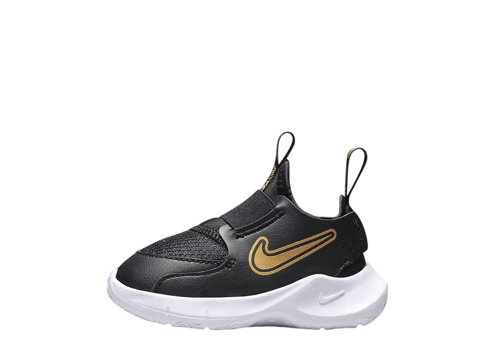 ナイキ TD フレックスランナー3 "ブラック/ホワイト/メタリックゴールド" (キッズ)