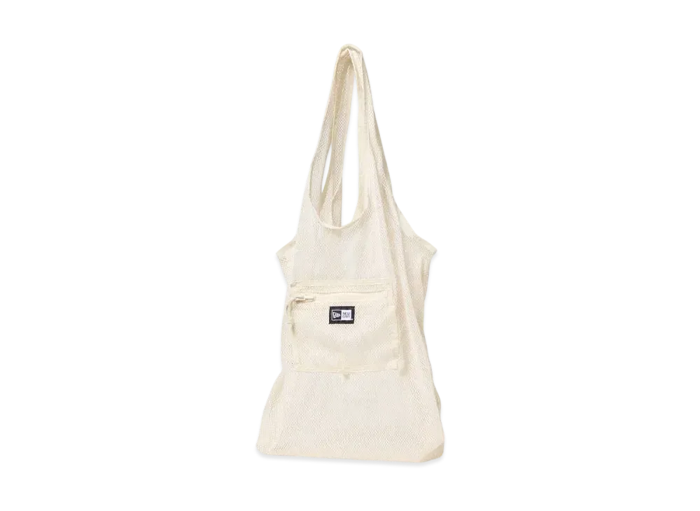 NEW ERA Eco Tote Bag 22L Packable Mesh "Ivory"