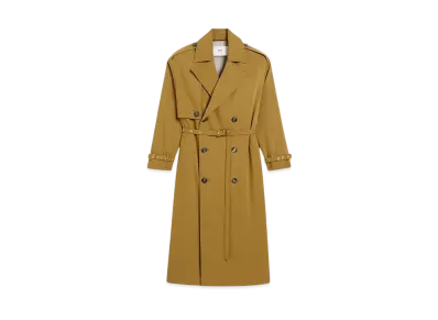 AMI PARIS Wool Trench Coat "Havana"