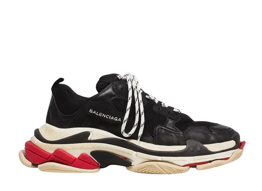 バレンシアガ トリプルS トレーナー "ブラック/ホワイト/レッド" (2018)