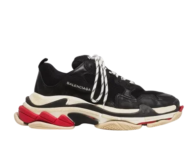 バレンシアガ トリプルS トレーナー "ブラック/ホワイト/レッド" (2018)