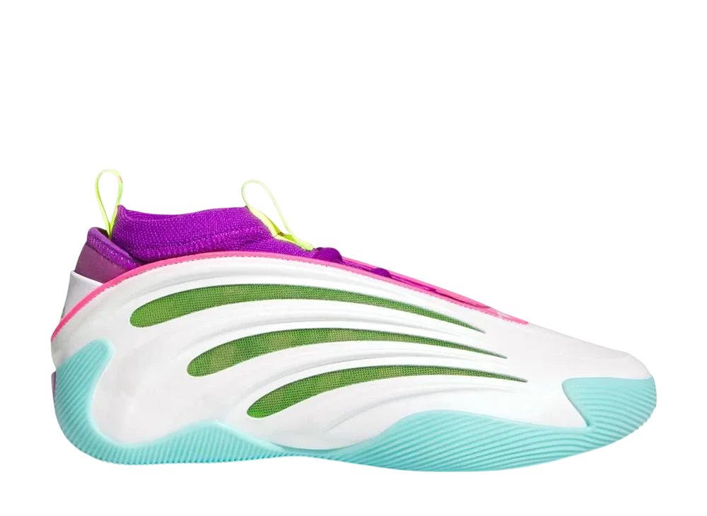 Jalen Williams × adidas Harden Volume 9 "Footwear White/Lucid Lime/Lucid Pink"