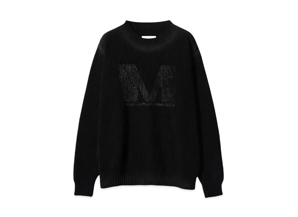 MM6 Maison Margiela Crewneck "BLACK/BLACK"