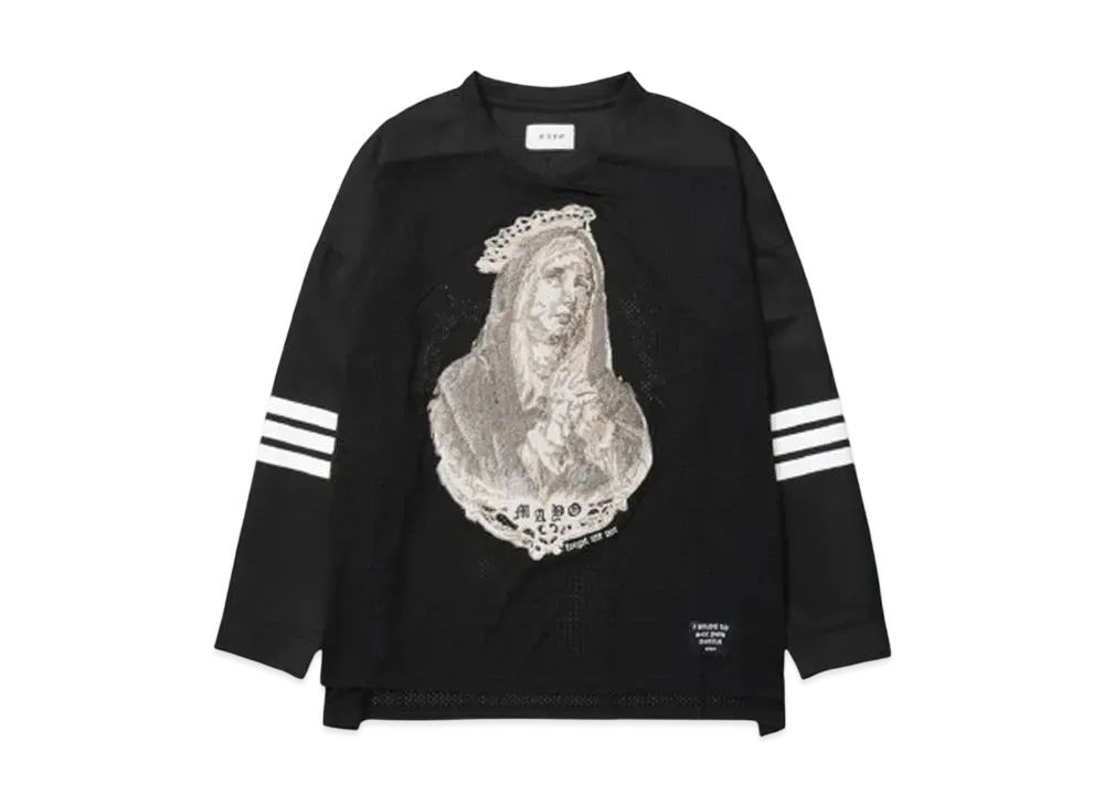 MAYO MARIA EMBROIDERY GAME SHIRTS "BLACK"