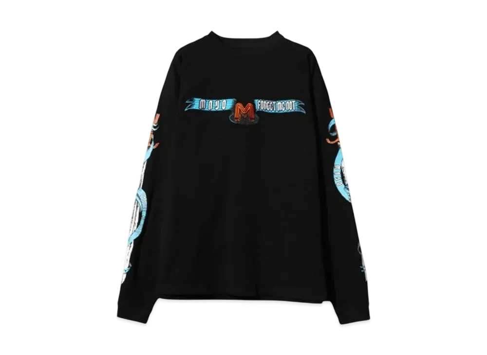 MAYO SKULL SWORD EMBROIDERY LONG SLEEVE TEE "BLACK"