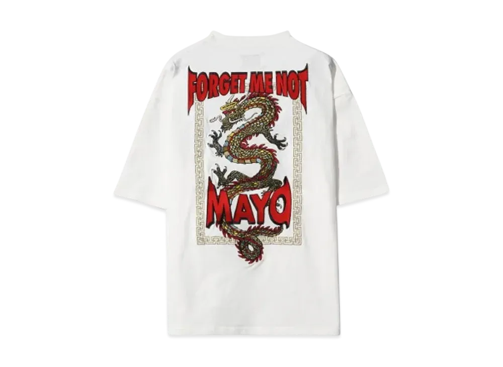 MAYO MAYO GRAGON EMBROIDERY SHORT SLEEVE TEE "WHITE"