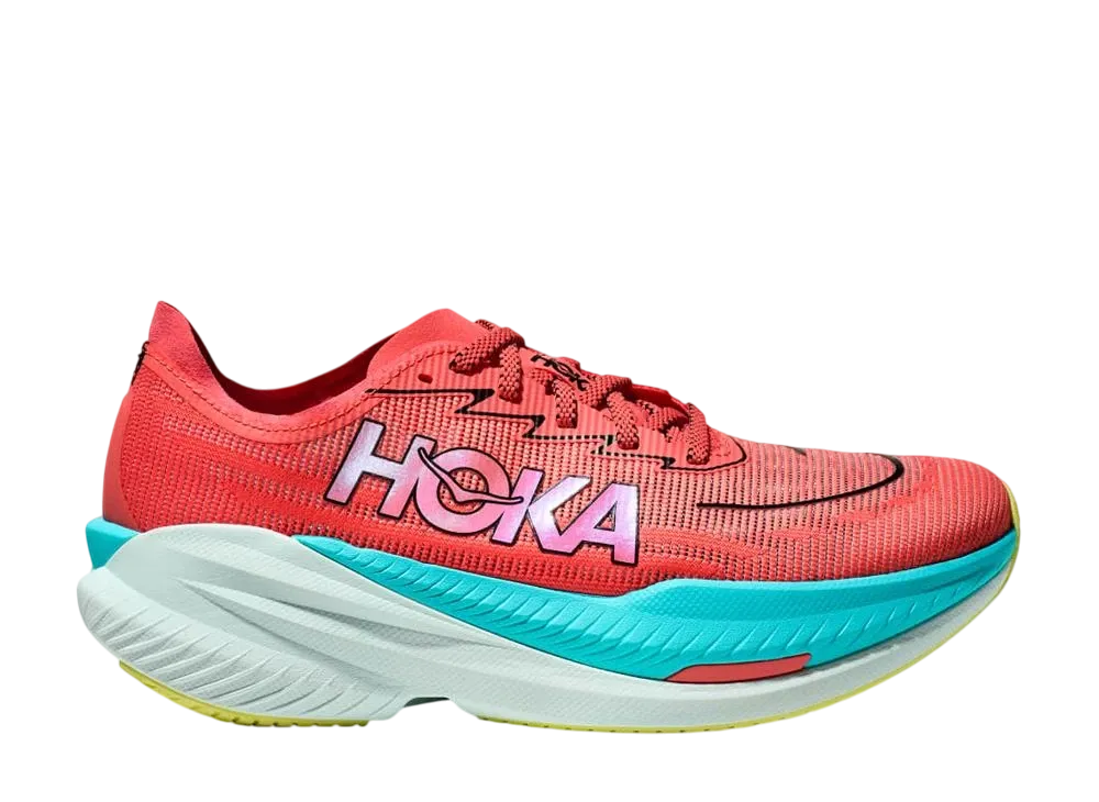 ホカ マッハ X 2 "グレープフルーツ/エレクトリックコーラル"