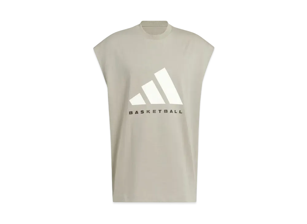 adidas Basketball Sleeveless T-shirt (Gender Neutral) "Putty Beige"