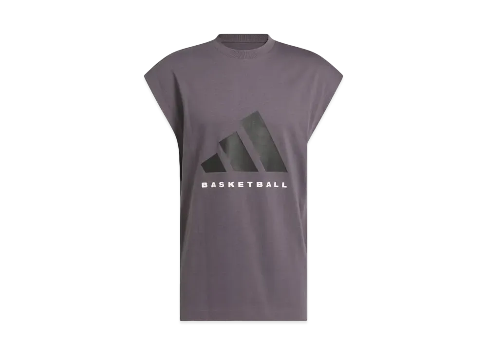 adidas Basketball Sleeveless T-shirt (Gender Neutral) "Grey Strata"
