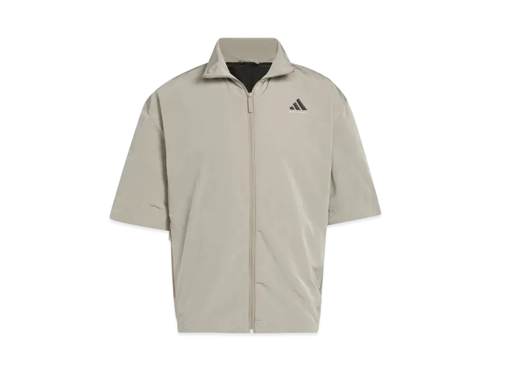 adidas Basketball Full Zip Shooting Shirt (Gender Neutral) "Putty Beige"