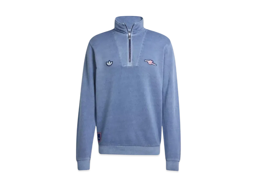 adidas Arsenal Terrace Icon Half Zip Top "Night Sky"
