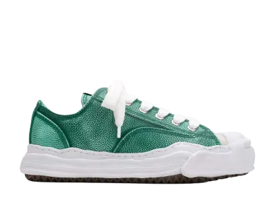 Maison MIHARA YASUHIRO HANK OG Sole Brushed Shrink Leather Low-top Sneaker "Green"