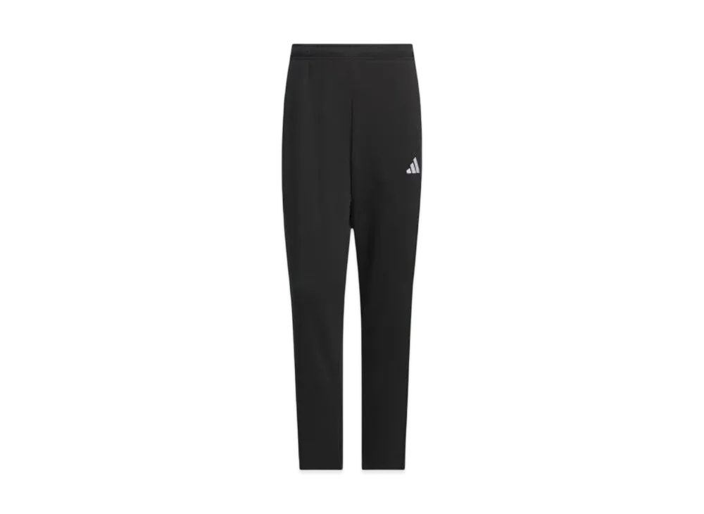 adidas Three Stripes Regular Fit Double Knit Open Hem Track Pants "Black/White"
