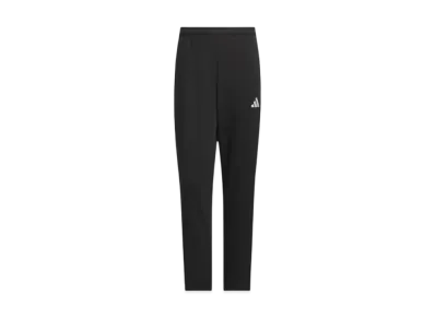 adidas Three Stripes Regular Fit Double Knit Open Hem Track Pants "Black/White"