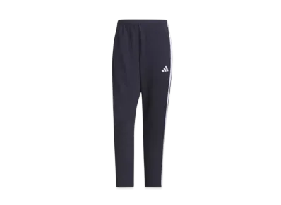 adidas Three Stripes Regular Fit Double Knit Open Hem Track Pants "Legend Ink/White"