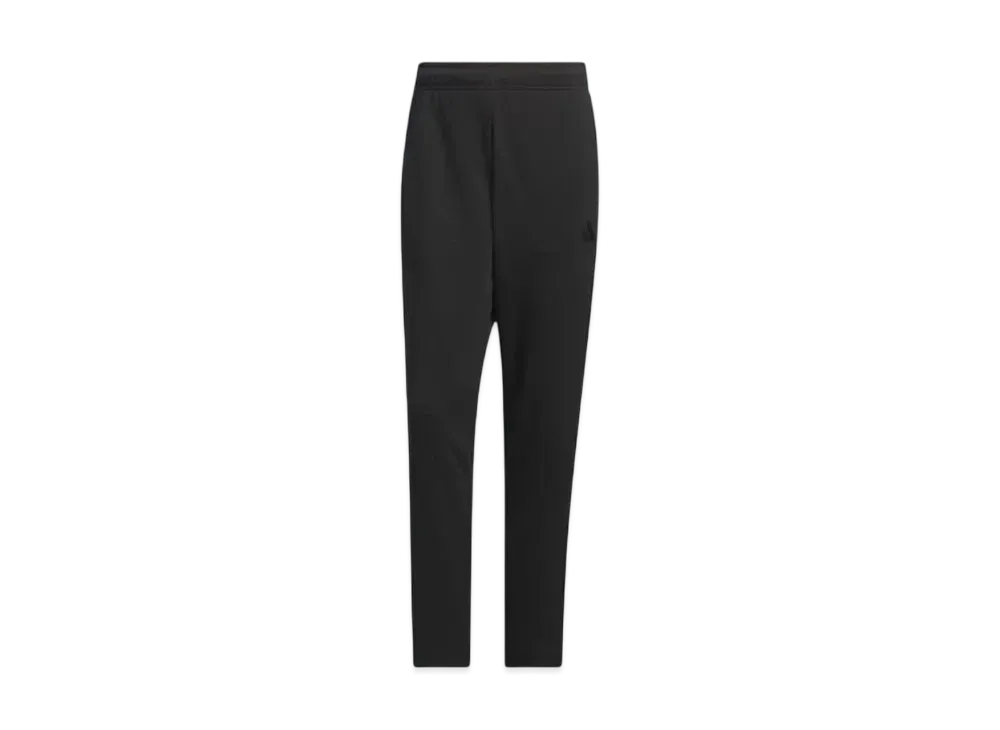 adidas Three Stripes Regular Fit Double Knit Open Hem Track Pants "Black"