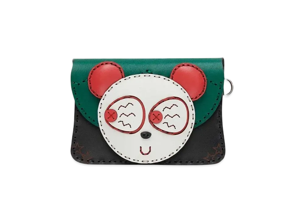 HYSTERIC GLAMOUR Ojaga Design/Red Eye Panda Card Case "Multi"