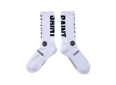 SAINT Mxxxxxx x FRIENDS Socks "White" SM-HR8-0000-C59