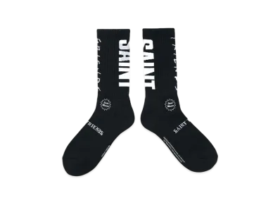 SAINT Mxxxxxx x FRIENDS Socks "Black" SM-HR8-0000-C60