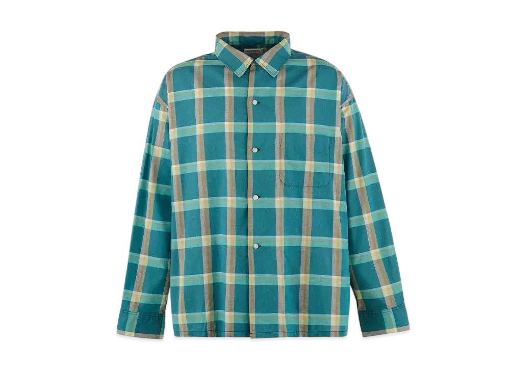 SAINT Mxxxxxx x LASTMAN Check Shirt Cotton "Green"