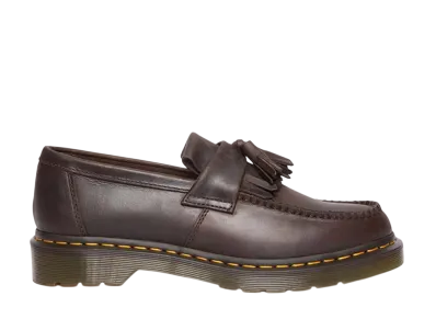 Dr.Martens Adrian Yellow Stitch Tassel Loafer "Dark Brown"