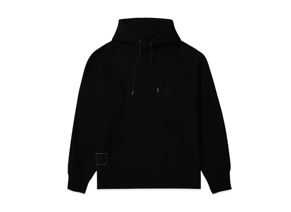 WTAPS x sacai Flock Print Hoodie / Hoody / Cotton "Black" 2423234D-CSM01S / 25-0925S