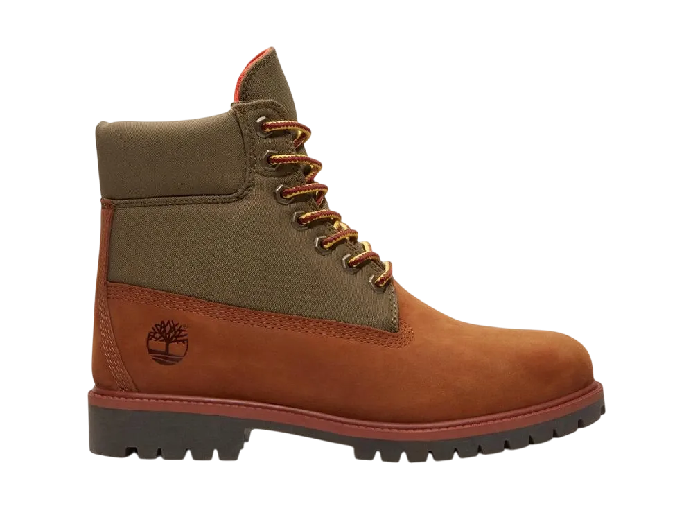 Timberland Heritage 6inch Waterproof Boot "Medium Brown/Green"