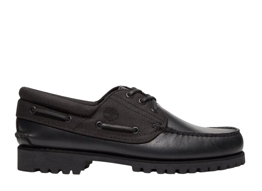 Timberland Authentic Handsewn 3 Eye Boat Shoes "Blackout"