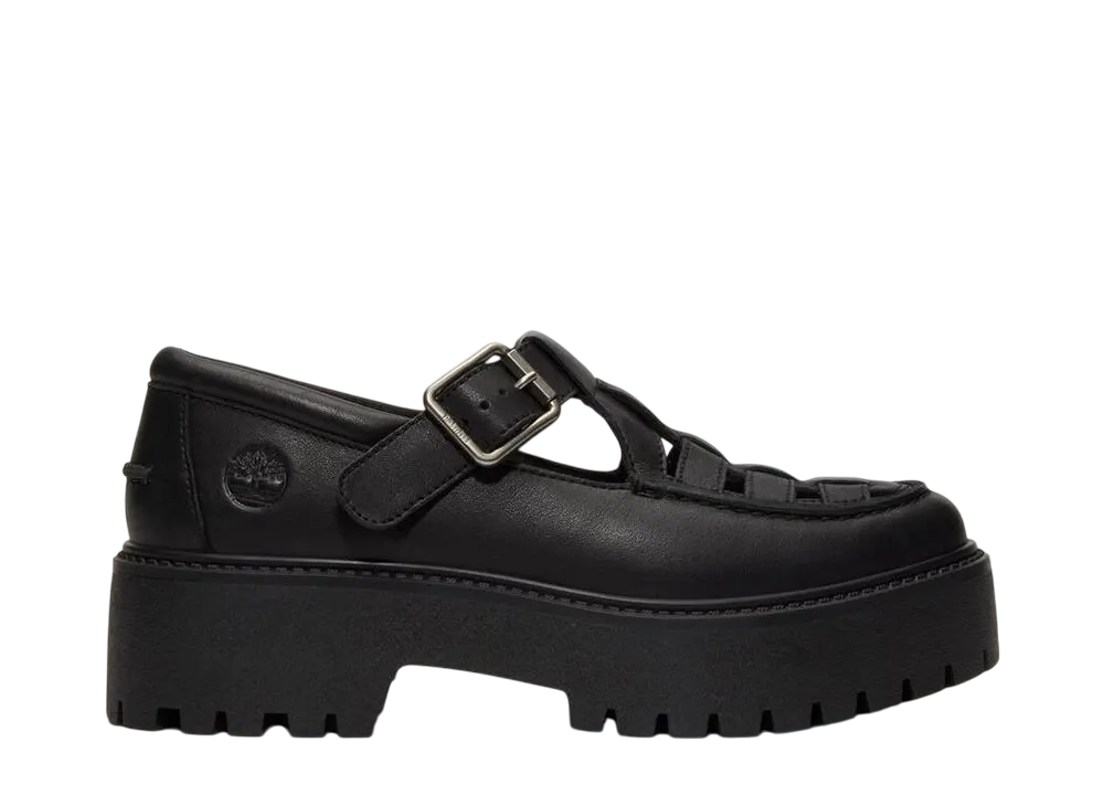ティンバーランド ウィメンズ ストーン ストリート バックル シューズ "ブラック"