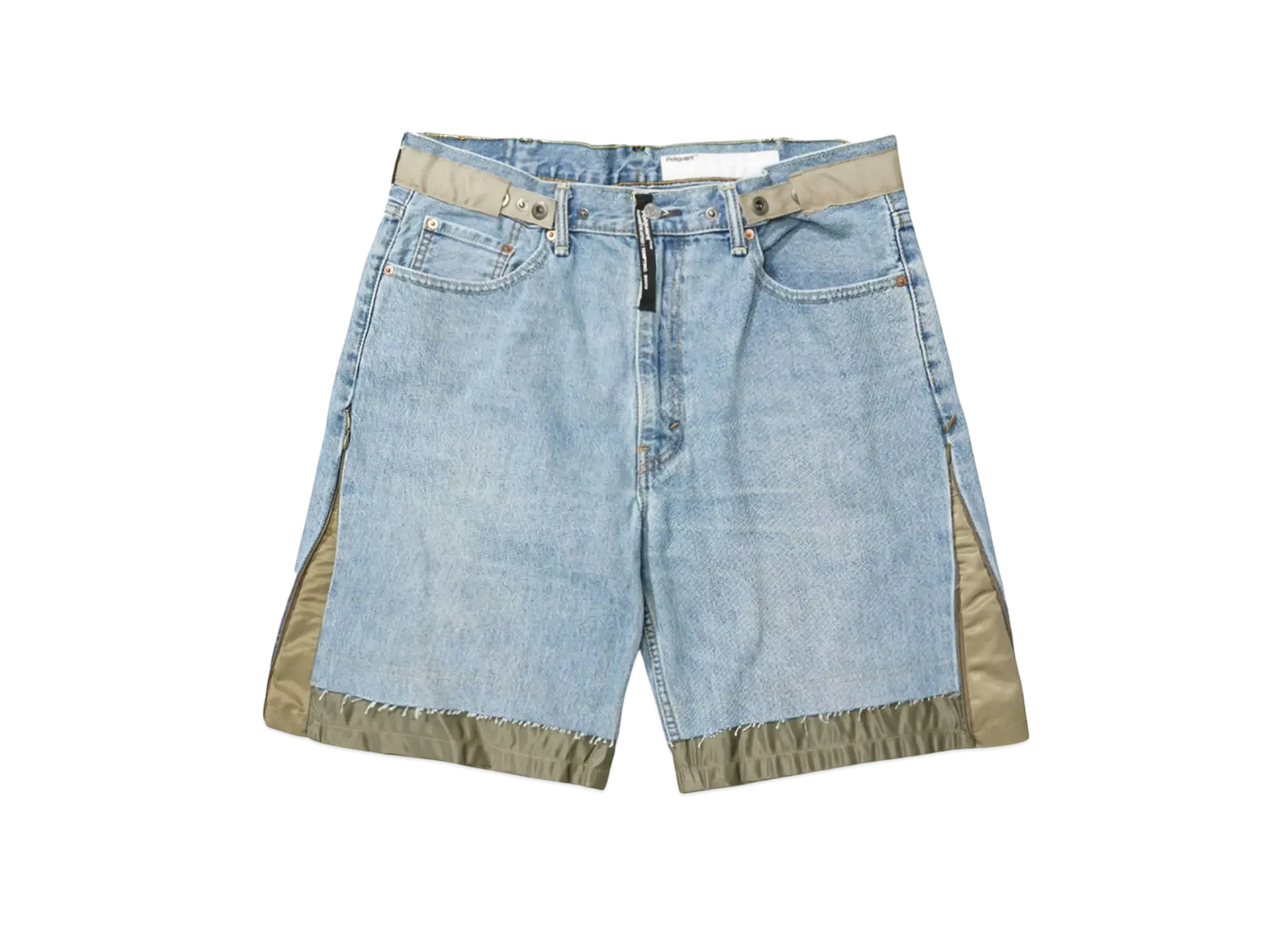 Poliquant THE DEFORMED ADJUSTABLE THRIFTING DENIM 550 [FIGURE S/L] "BLUE OLIVE"