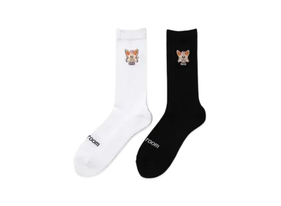 VAULTROOM Key Cat One Point Socks "Black/White"