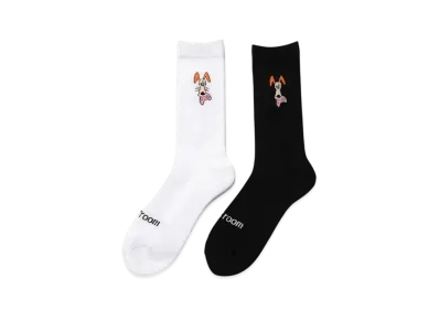 VAULTROOM Key Dog One Point Socks "Black/White"
