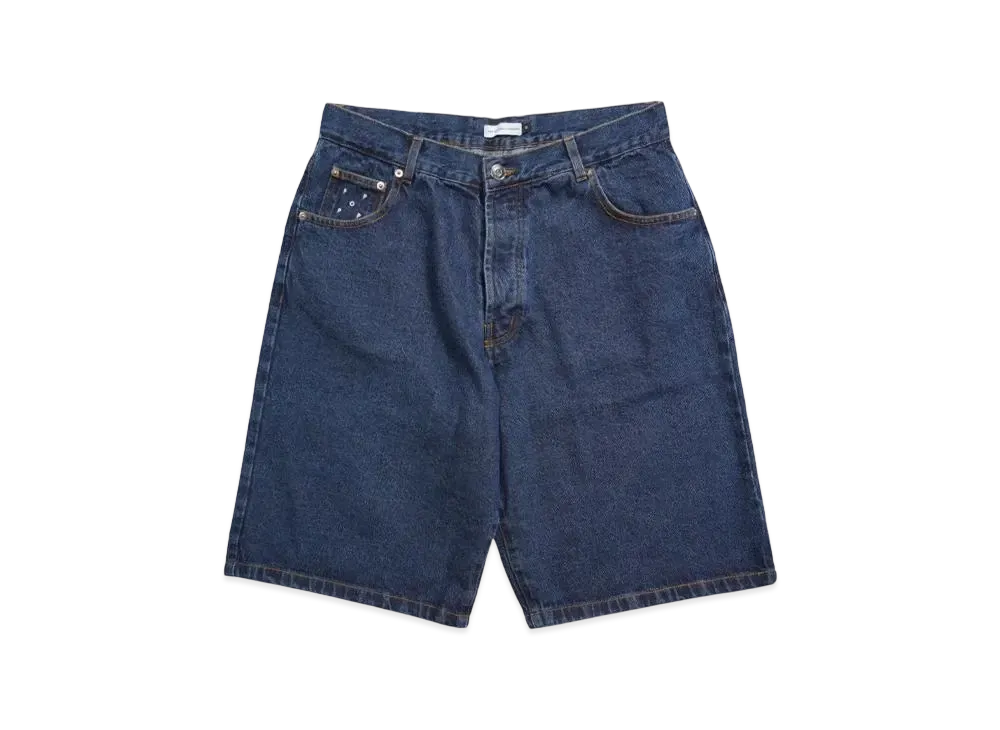 POP TRADING COMPANY drs denim shorts "RINSED"