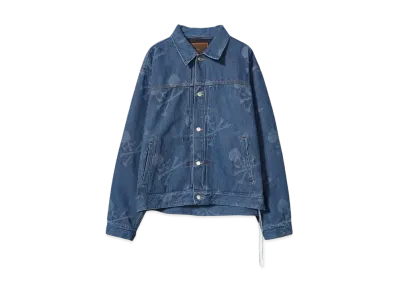 MASTERMIND WORLD-MONOGRAM DENIM JACKET "INDIGO"