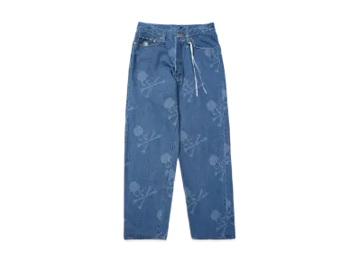 MASTERMIND WORLD-MONOGRAM STRAIGHT DENIM PANTS "INDIGO"