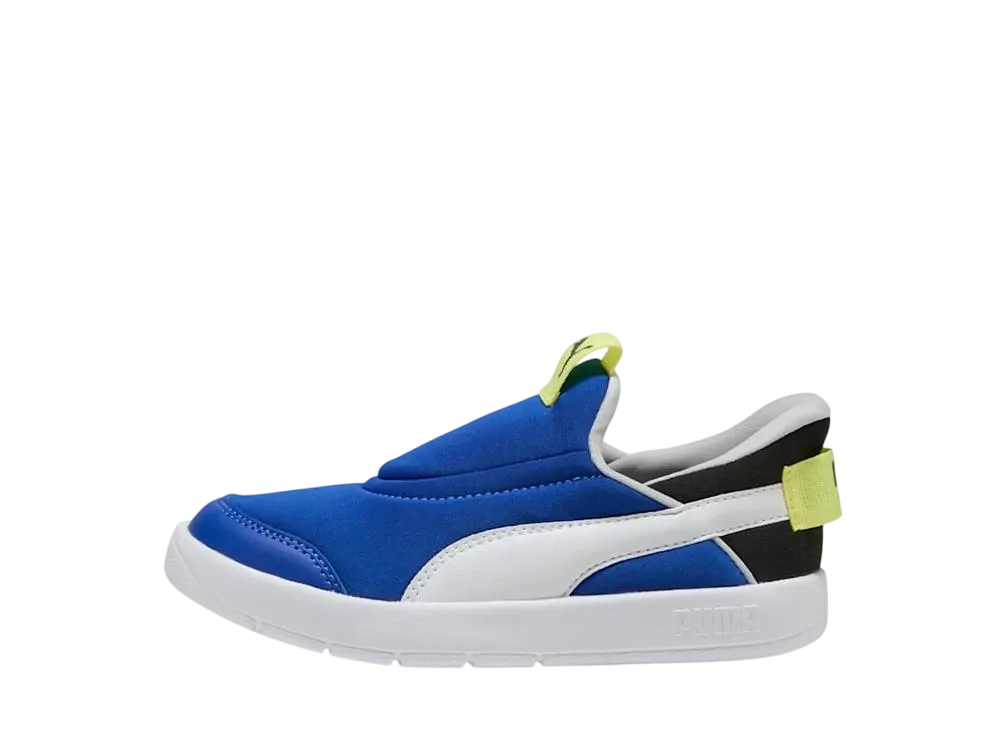 プーマ PS コートフレックス V3 イーズイン "ビビッドブルー/プーマホワイト/プーマブラック" (キッズ)