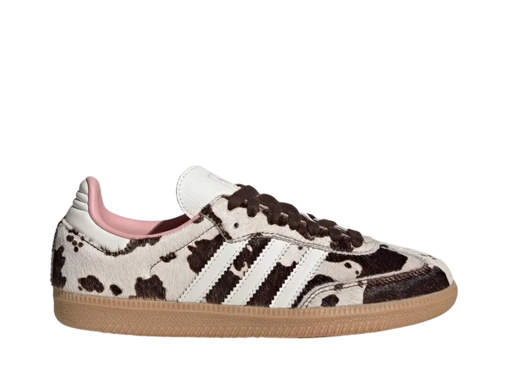 アディダスオリジナルス ウィメンズ サンバ OG "カウプリント/ダークブラウン"