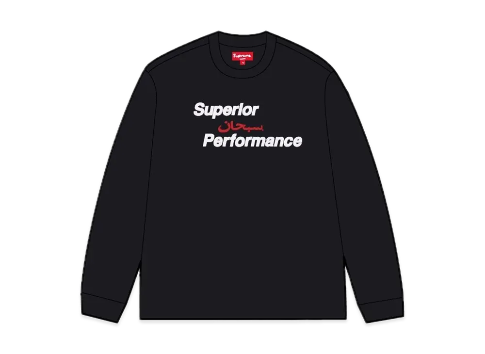 Supreme Arabic Mesh L/S Top "Black"