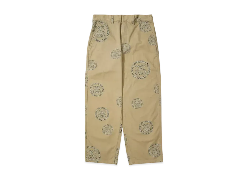 パンツ Stussy Denim Tears Ss Wreath Chino Khaki Stussy x Denim Tears Ss Wreath Chino